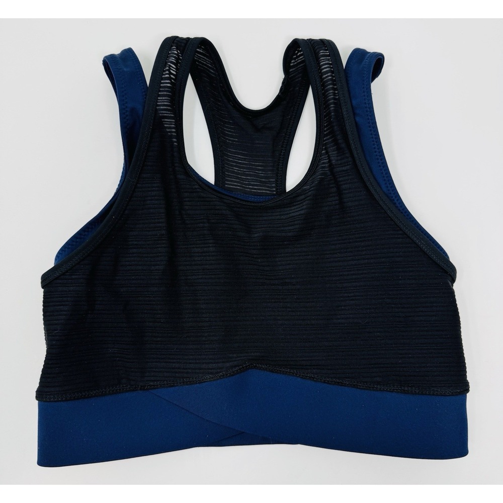 Ivy Park sports bra mesh navy and black size XS